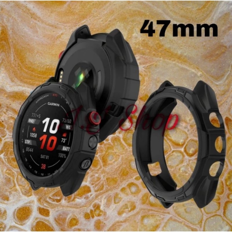 Case Cover Casing Jam Tangan Tpu Soft Shell Garmin Approach S70 S 70 47mm 47mm Pelindung Bezel Smart