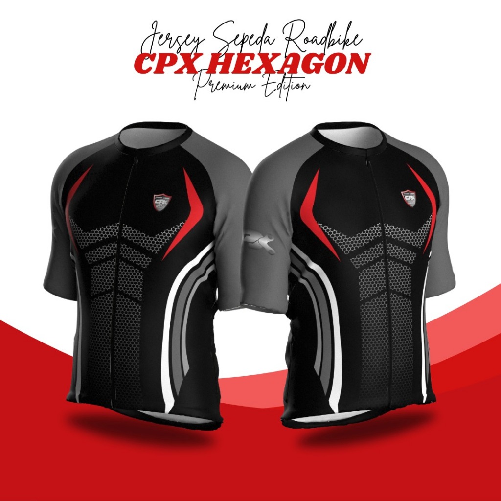 terbaru best deals baju jersey sepeda roadbike pria tangan pendek cpx roadking