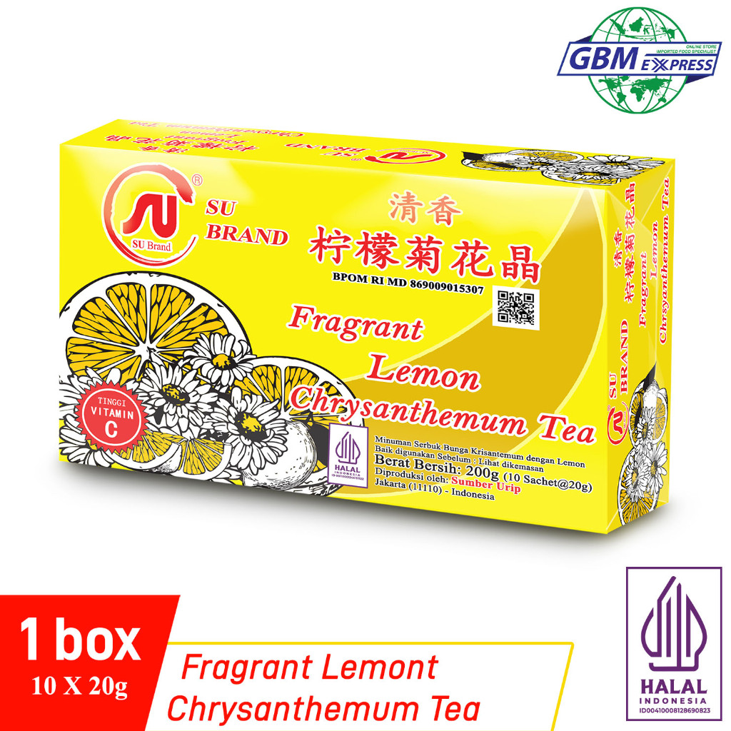 

SU Brand Fragrant Lemon Chrysanthemum Tea Membantu Redakan Panas Dalam Tinggi Vit C 200g