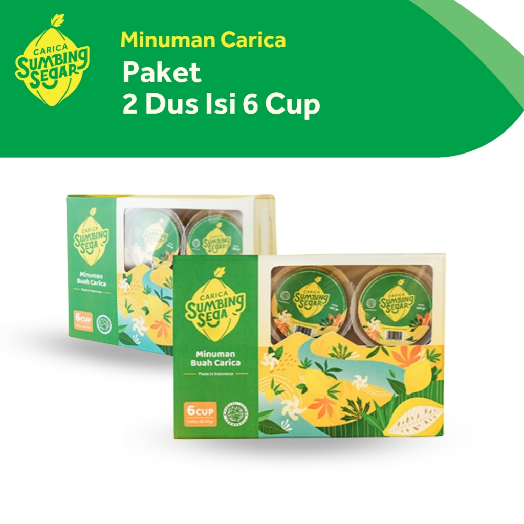 

Sumbing Segar Paket 2 Dus isi 6 isi 120 cup Manisan Carica Khas Dieng