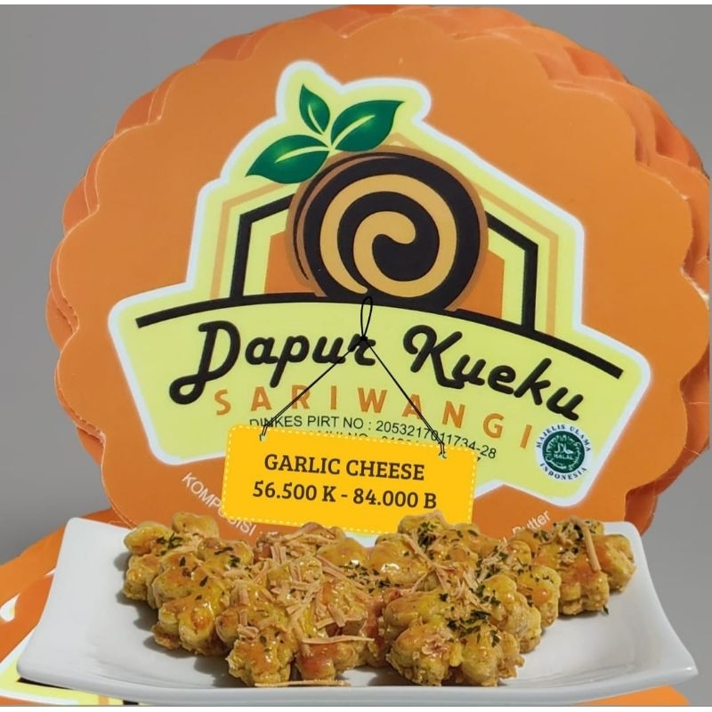 

Khusus Bandung, Garlic cheese toples 800ml / kue lebaran premium