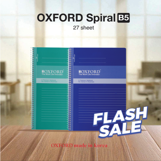 

Oxford Notebook B5 Spiral Made In Korea - Buku Catatan/Notebook Spiral/Notebook Korea