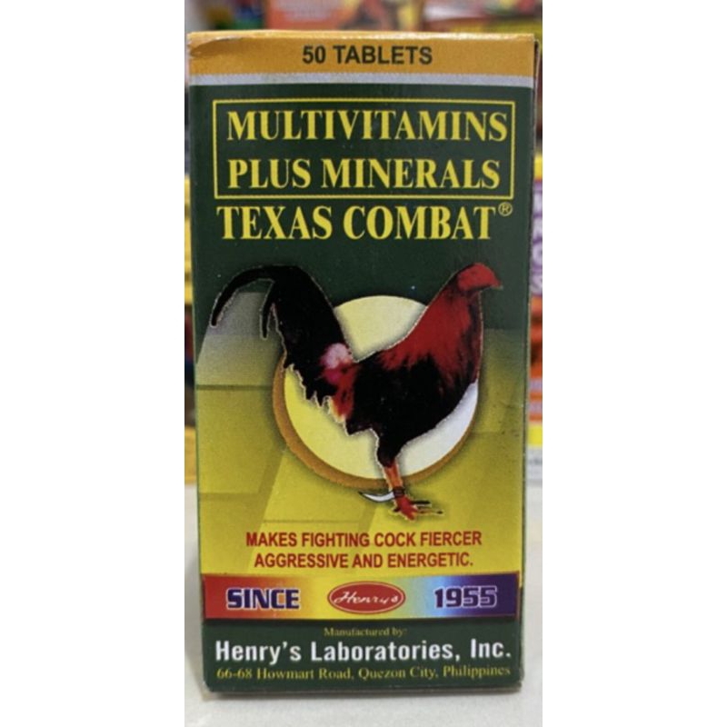 Texas combat vitamin peningkat stamina agresif refleks ayam piliphins/Bangkok original