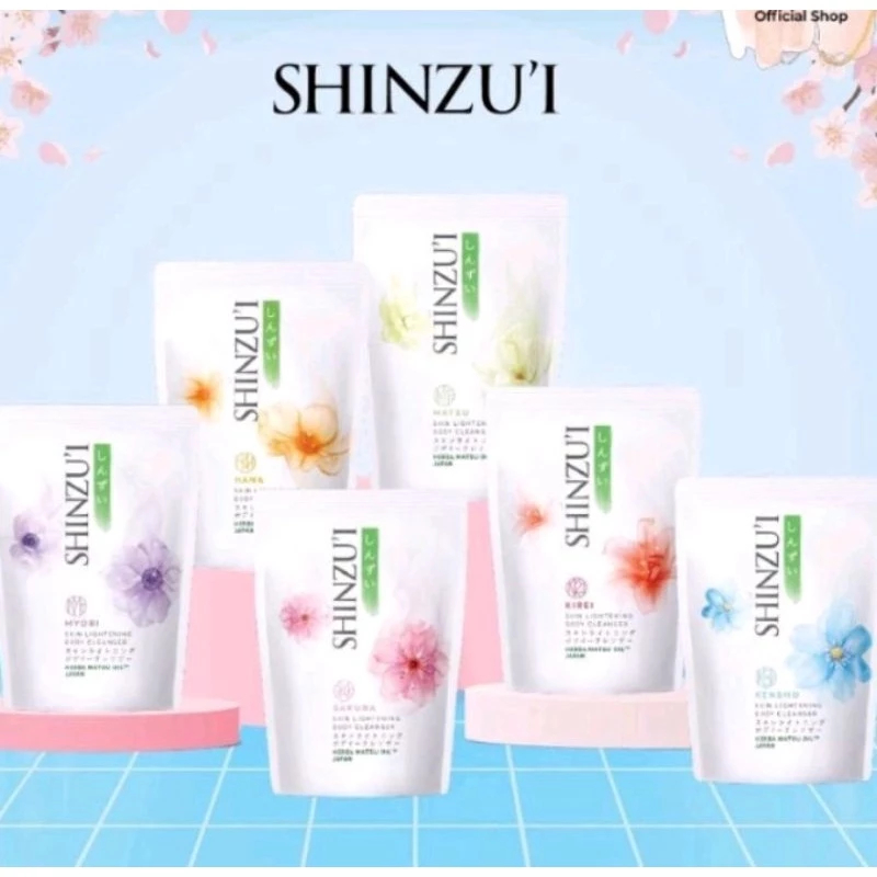 Shinzui Sabun Refill 180ML Body Cleanser Isi Ulang Sabun Mandi Murah