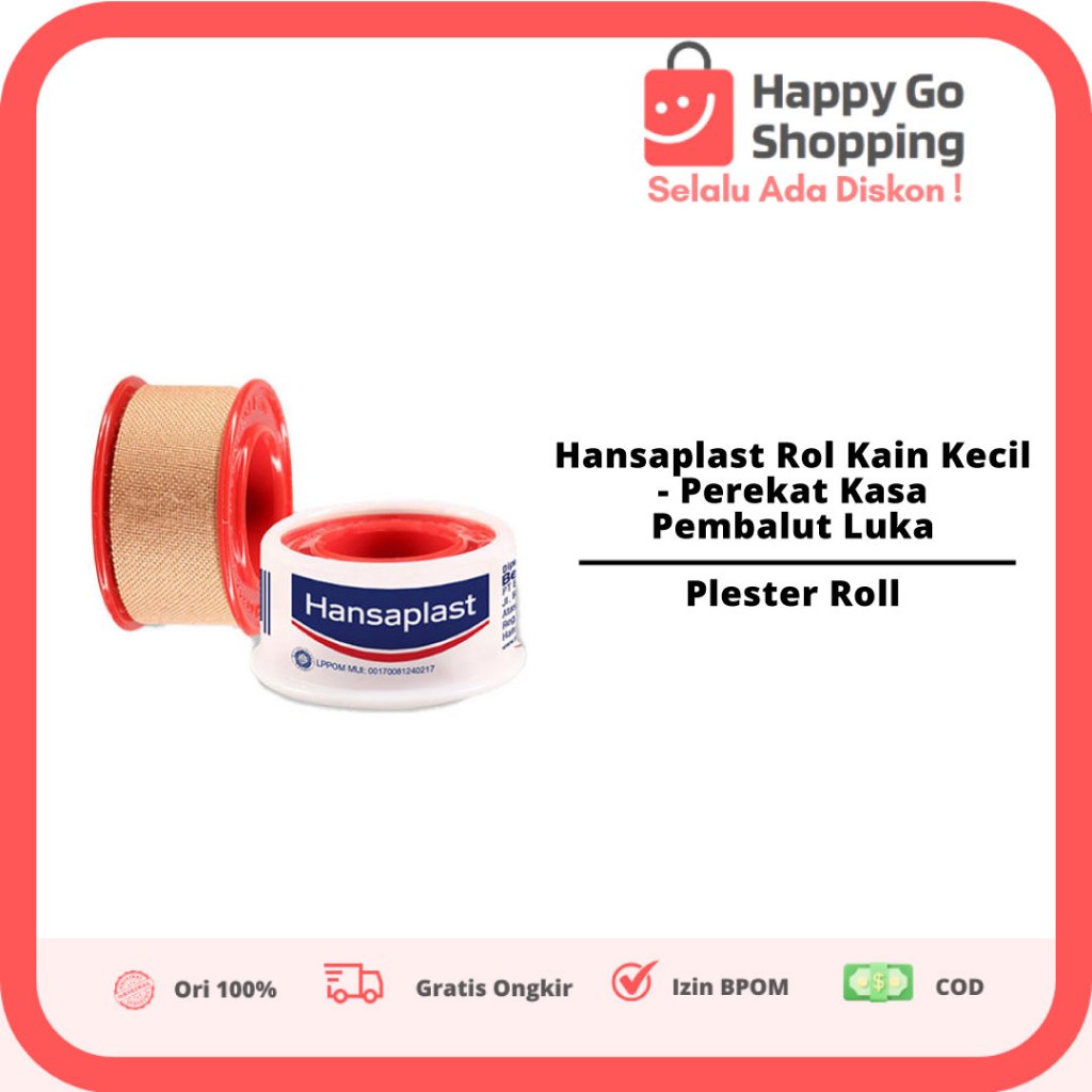 Hansaplast Plester Rol Kain Kecil - Perekat Kasa Pembalut Luka