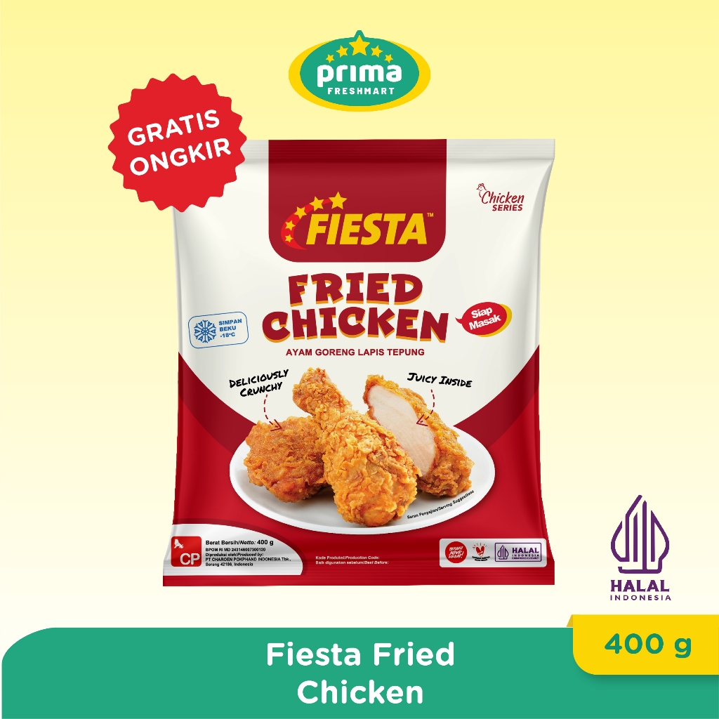 

Paket Fiesta Fried Chicken 400 Gr (2 Pcs)