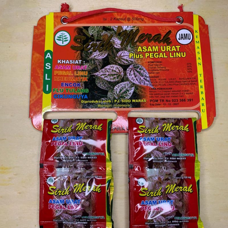 SIRIH MERAH HERBAL ASAM URAT