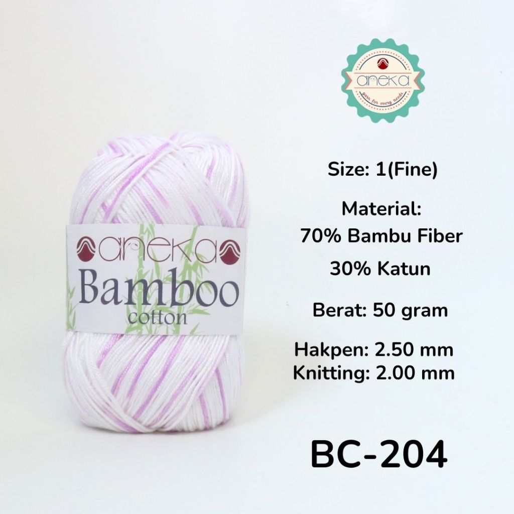 Benang Rajut Katun Bambu / Cotton Yarn - 204