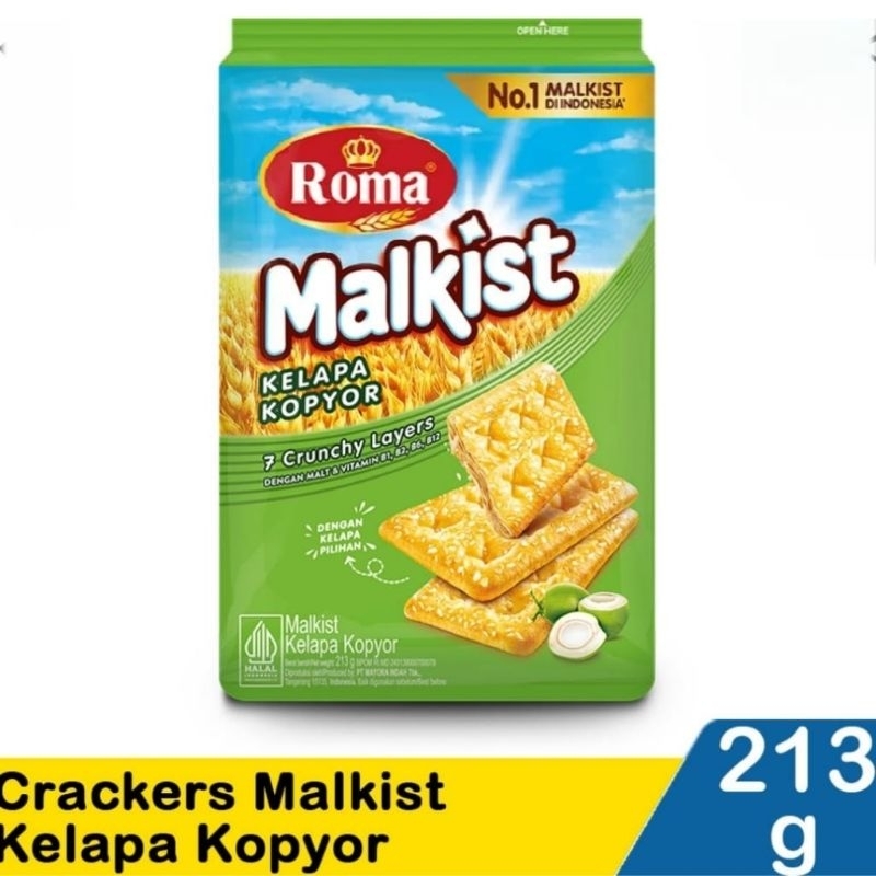 

ROMA MALKIST KELAPA KOPYOR 7 CRUNCHY LAYERS 213 GRAM TStore