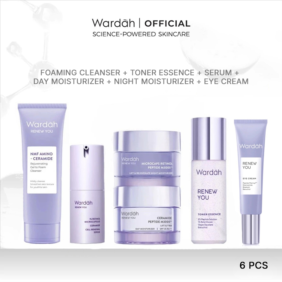Wardah Paket Renew You I6 Item Besar Wardah Renew You Anti Aging Wardah Original