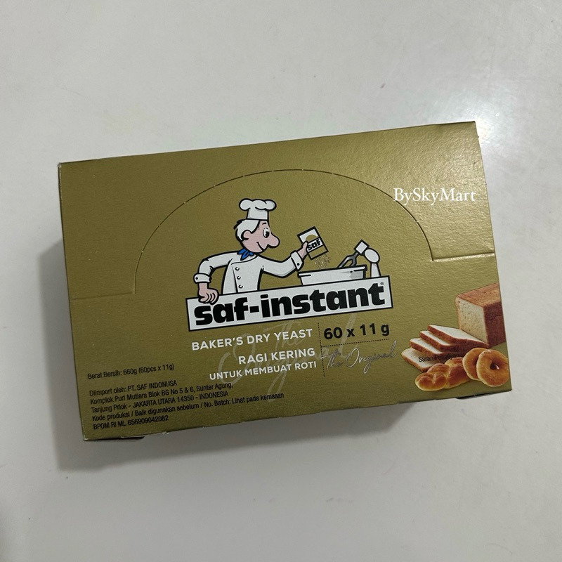 

Saf Instant - Baker Dry Yeast 1 Kotak isi 15 Pack x 4 | Ragi Kering 60 Sachet