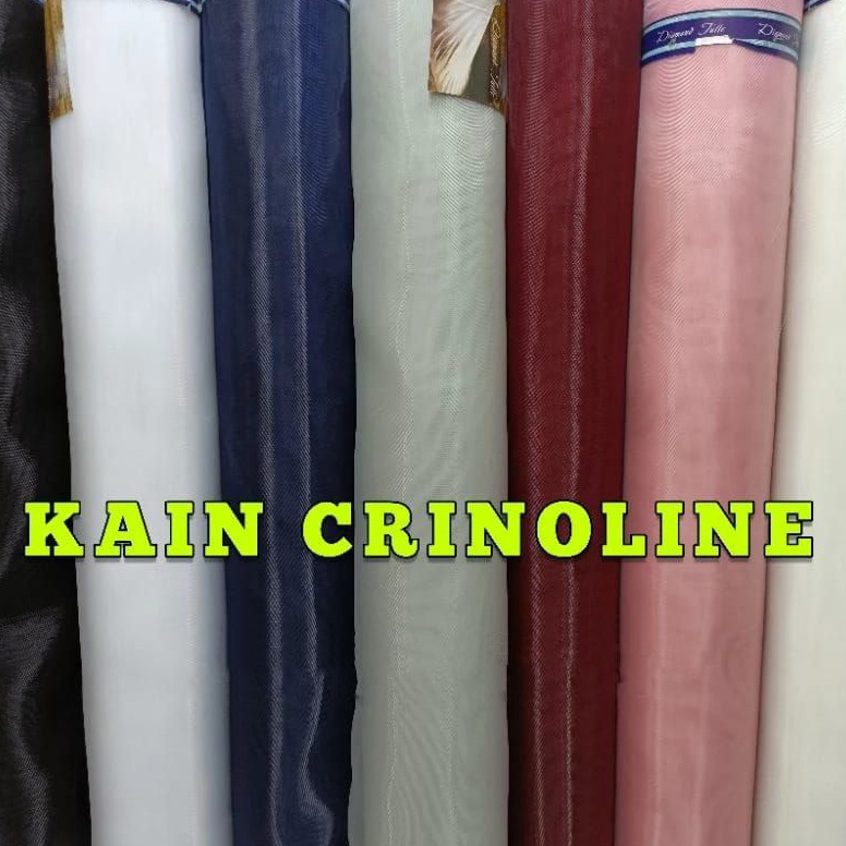 KODE R52Q Kain Crinoline  Krinoline  Tille Kaku Crinoline Segnet Yure  Pengembang Baju Pengantin