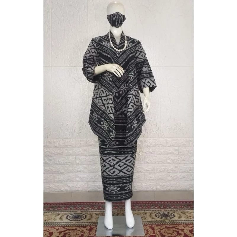 Set Blouse Tenun Troso rok etnik original set kondangan