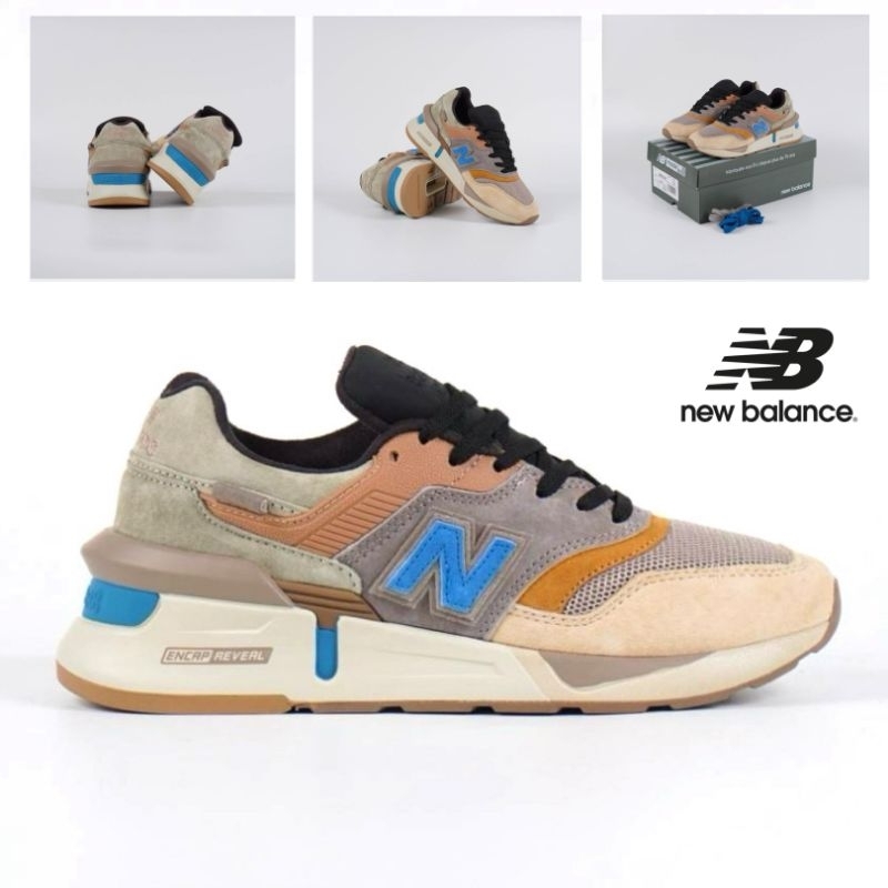 sepatu new balance 997 x kith nonnative brown