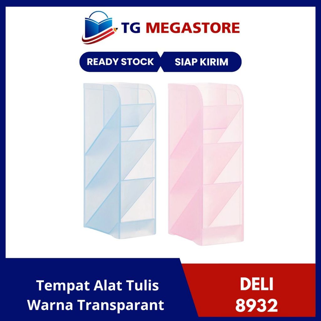 

Tempat Alat Tulis Deli Warna Transparant - No.8932