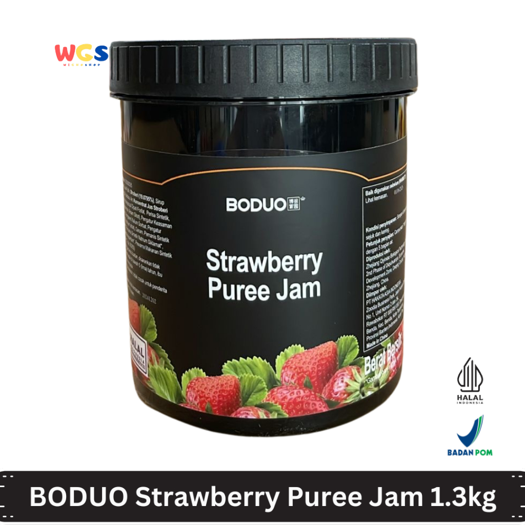 

BODUO Strawberry Puree Jam 1.3kg – Selai Stroberi Premium dengan Tekstur Lembut