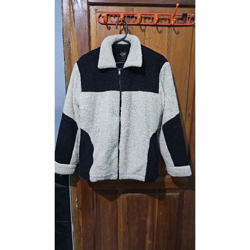 jacket black white signore