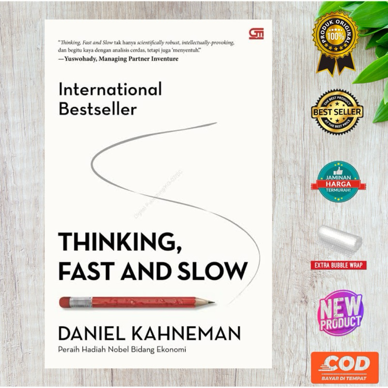 Ori Gramedia, Buku THINKING FAST AND SLOW -Daniel kahneman (bahasa indonesia)