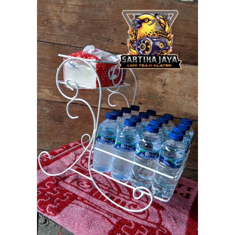 Rak Botol/ Rak Tisu/ Rak Aqua Mini/ Rak minuman minimalis