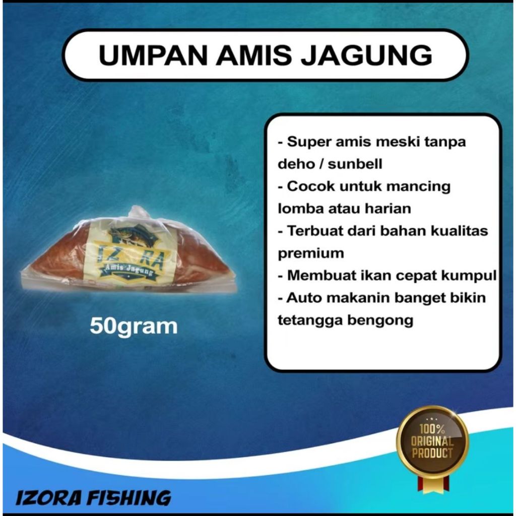UMPAN IZORA AMIS JAGUNG IKAN MAS