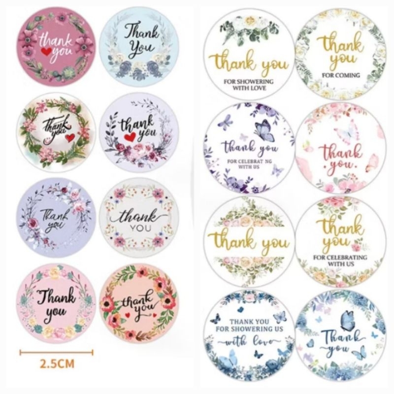 

stiker idul fitri isi 100 pcs label botol sticker thank you