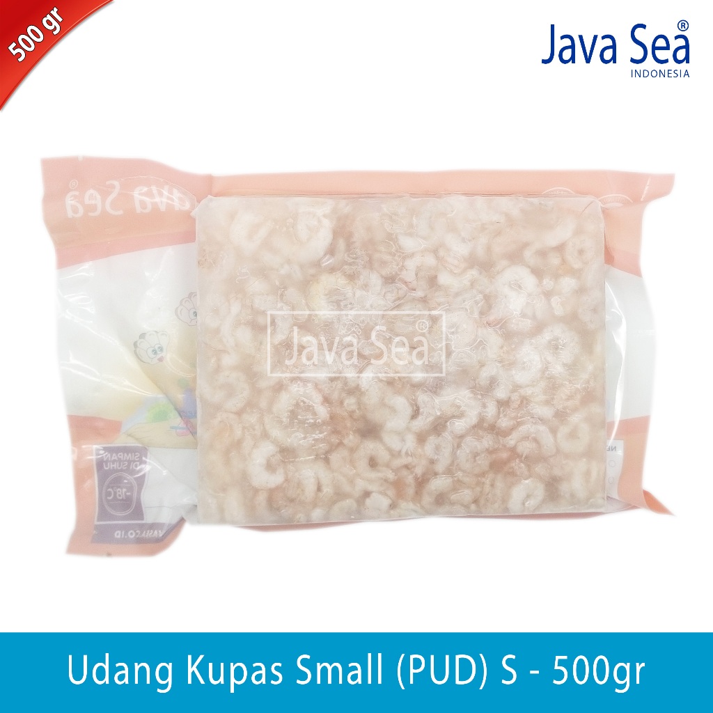 

Udang Laut Kupas PUD S (Small) pack 500gr Java Sea