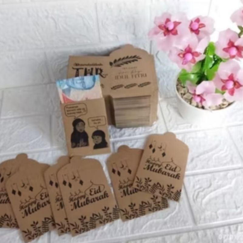 

1 Pack Angpau Idul Fitri Motif Karakter Lucu Labubu Larva/Amplop THR Lebaran Idul Fitri Gemoi