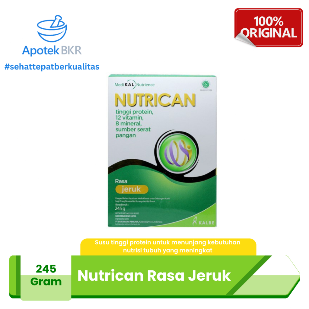 

Nutrican Jeruk 245gr - Nutrisi Tinggi Energi dan Protein