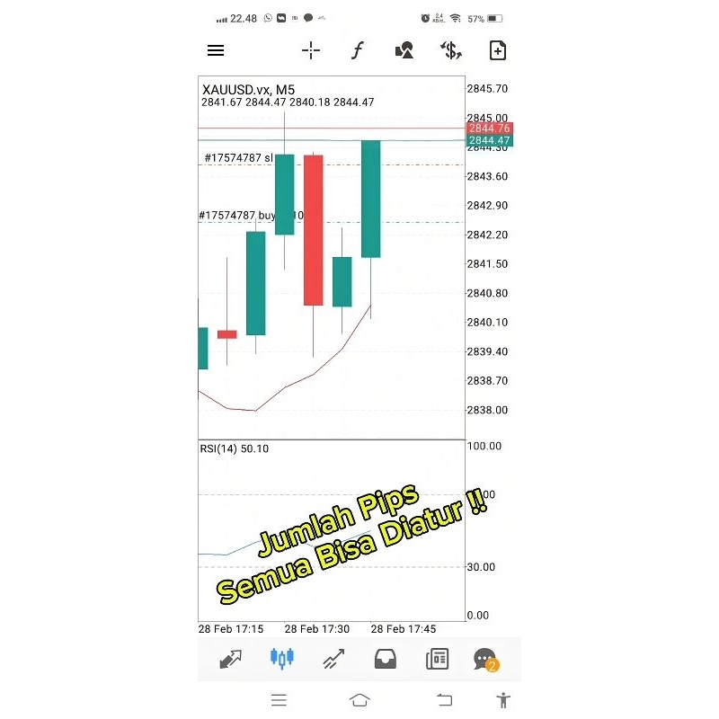 Robot Forex EA Penjaga Profit (Open Posisi manual, Auto Set Stop loss dan Menjaga Profit)