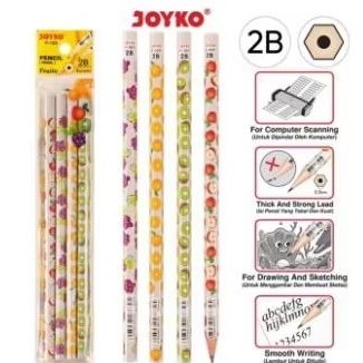 

Pensil Joyko P-109 2B Fruity 1 Set 4 Pcs