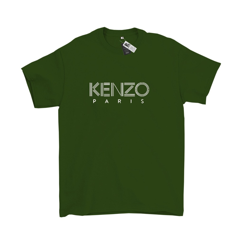 Kaos Pendek Baju Oblong Kenzo Hitam Pria& wanita Ditro unisex Terbaru 2025
