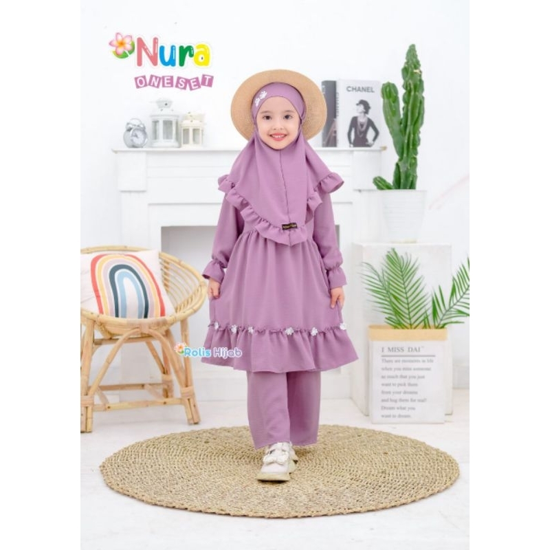 Perempuan Tunik Satuset Setcel 5-6Thn Remaja Bsju Setelan 9-10Thn Bocah Umur 2-15 Tahun Baju Kurung 