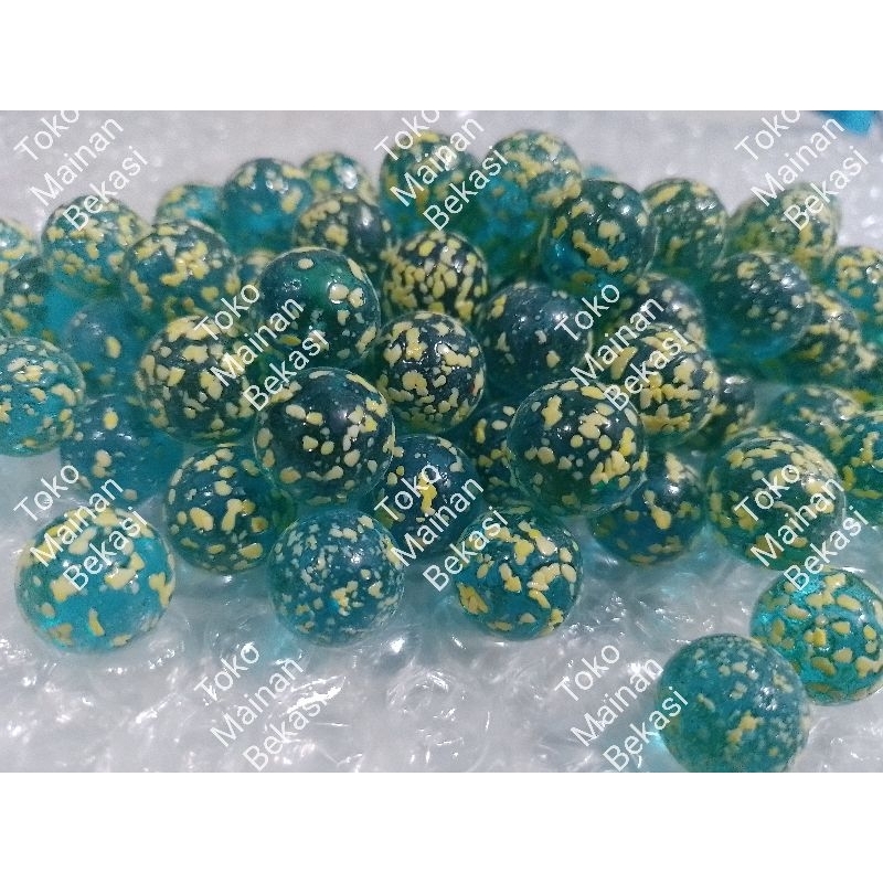 100 PCS GUNDU/KELERENG WIJEN METALIK HIJAU