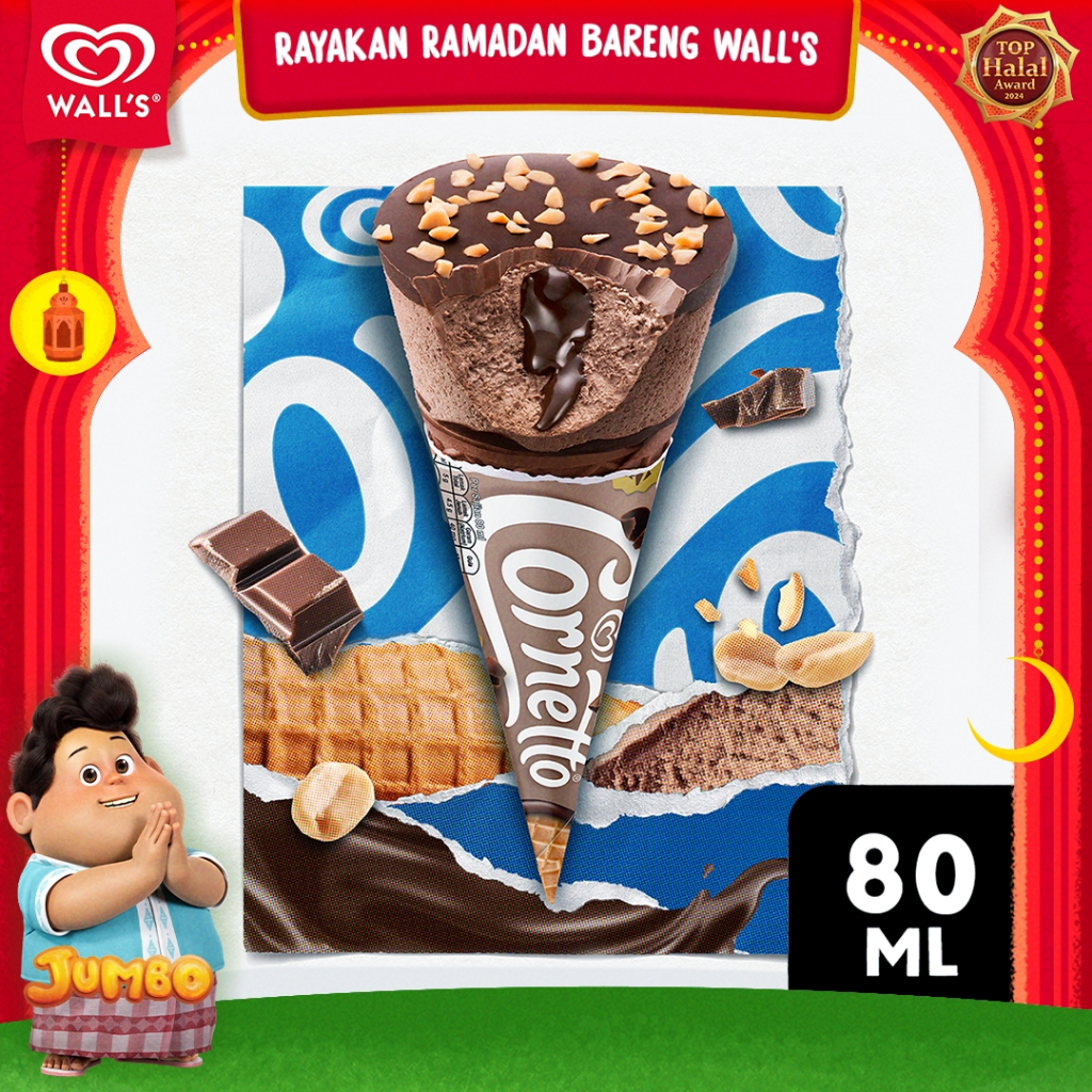 

Cornetto Ice Cream Disc Chocolate Ice Cream 120 ml - Es Krim Wall's