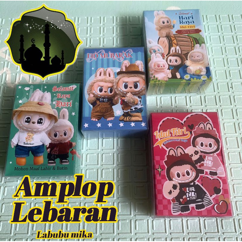 

Amplop Lebaran Motif Terbaru LABUBU Kemasan Mika Amplop Lebaran Isi 50pcs
