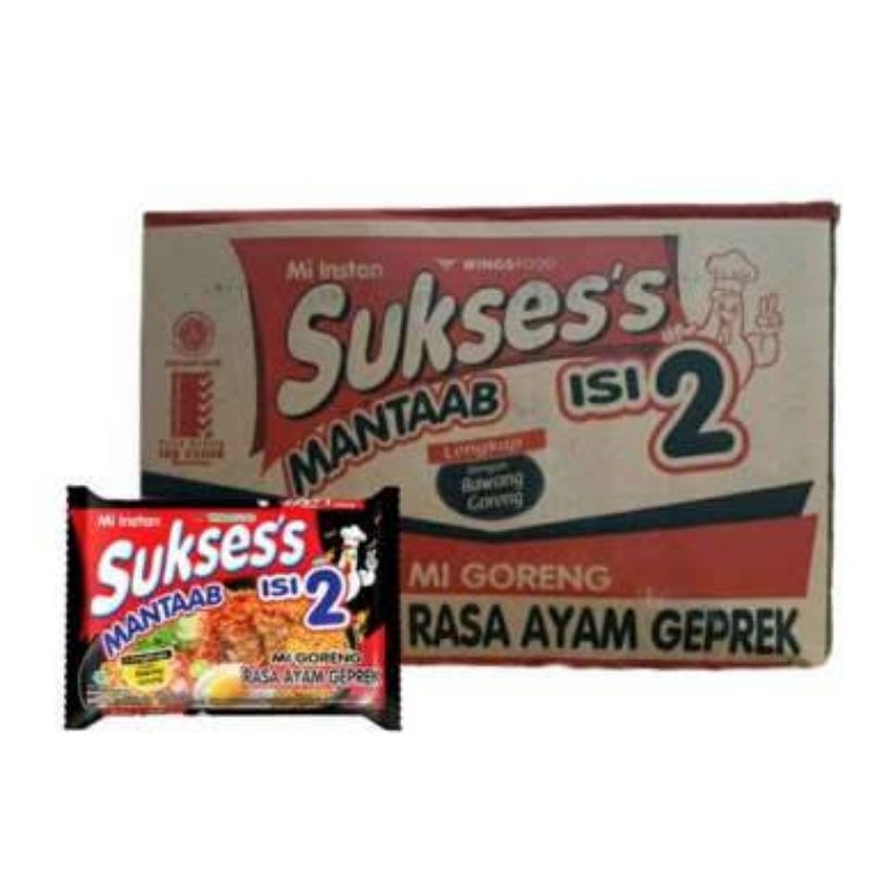 

Mie Suksess isi 2 Rasa Ayam Geprek isi 24 Bungkus / Dus