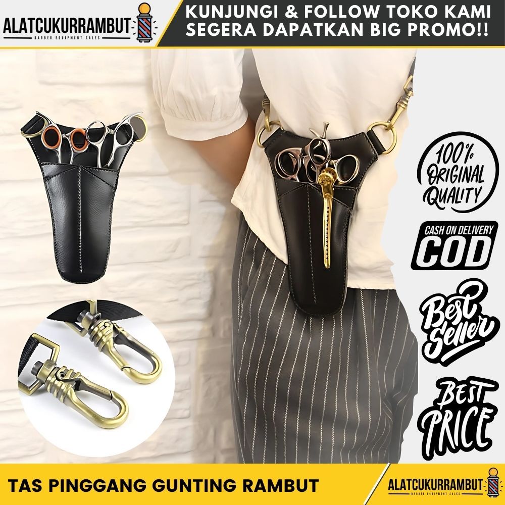Tas Gunting Rambut Tas Pinggang Gunting Rambut Salon Barber