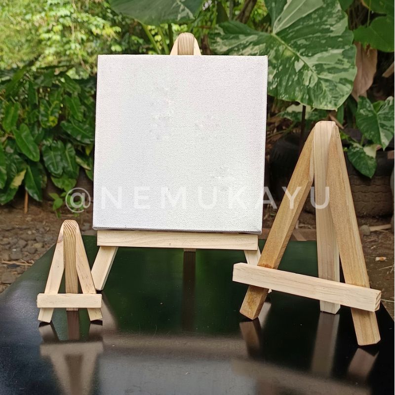 

tripod mini kanvas | mini easel | stand tripod kayu holder mini wooden easel 15cm