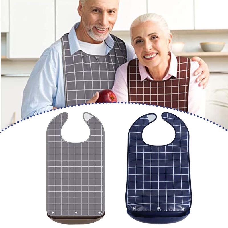 Celemek Makan Dewasa Bib Makan Celemek Dewasa Tahan Air Celemek Makan Orang Tua Celemek Silikon Cele