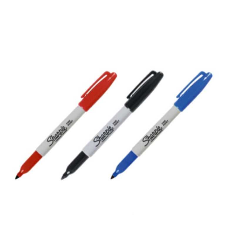 

Sharpie Fine Point Marker Black/Red/ Blue - Spidol Permanent Sharpie