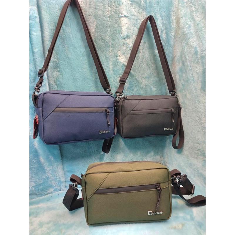 [Quicker] Tas Selempang Handbag clutch kanvas pria