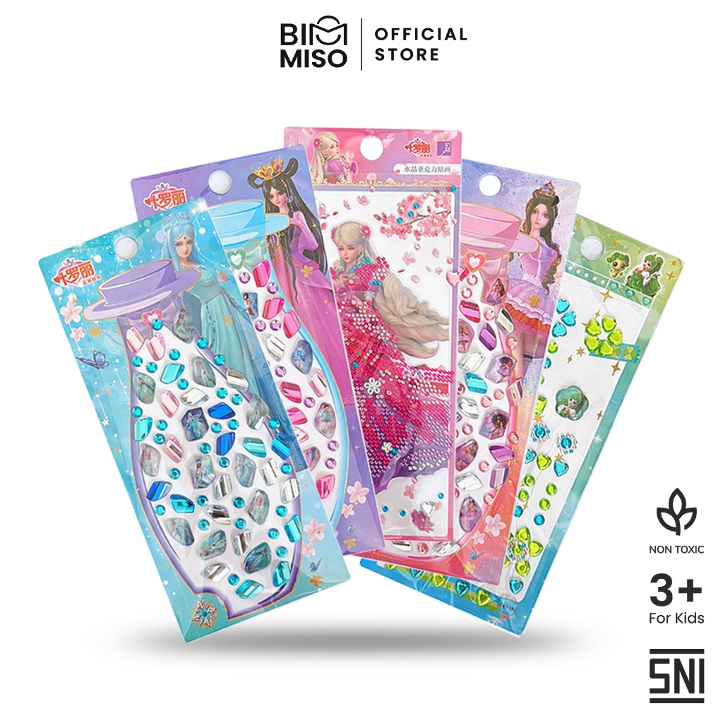 Stiker Jewel 3D Perempuan Nail Art