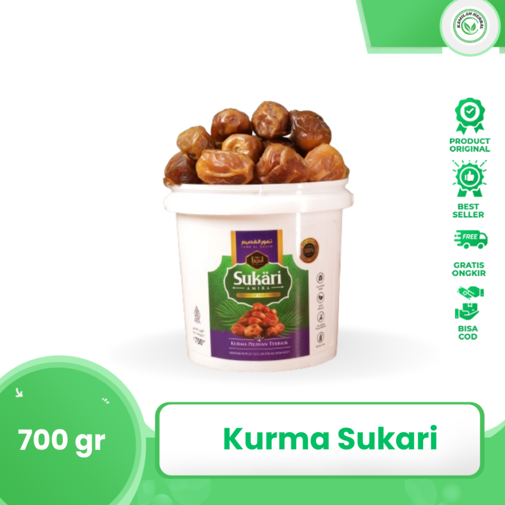 

Kurma Ember Sukari Sukkari Sukkary Dates Original 700 gr