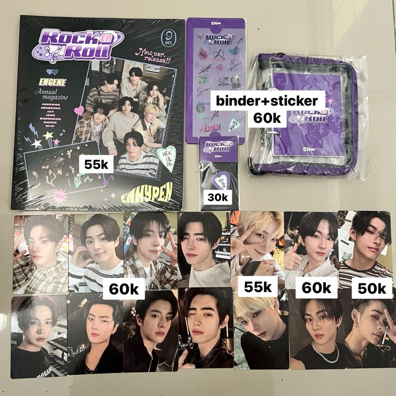 membership kit enhypen rock & roll 2024 heeseung jay jake sunghoon sunoo jungwon ni-ki