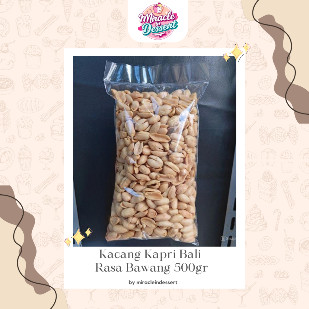 

Snack Camilan Kacang Kapri Bali Rasa Bawang 500gr