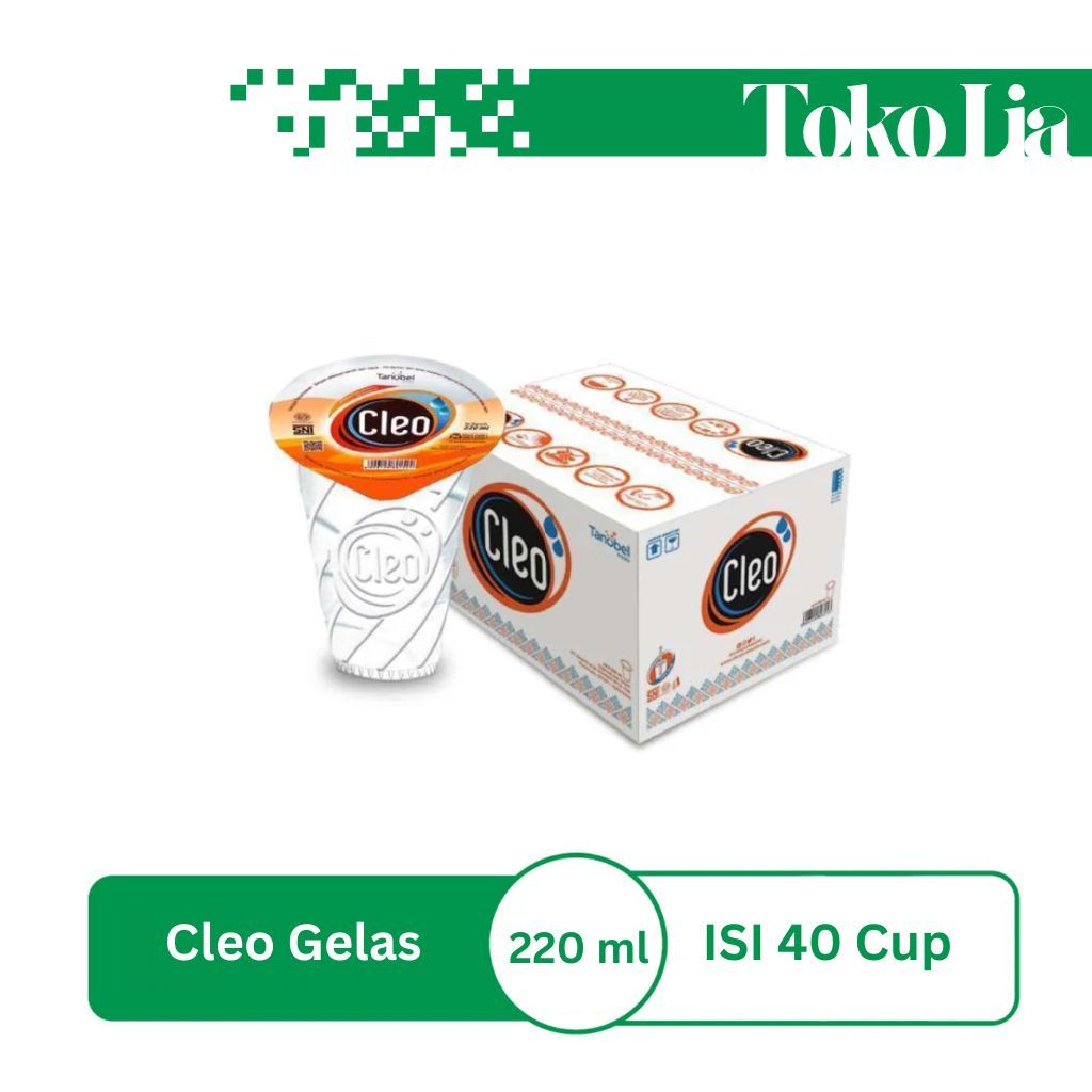 

CLEO Gelas 220ml – 1 Dus Isi 40 Cup