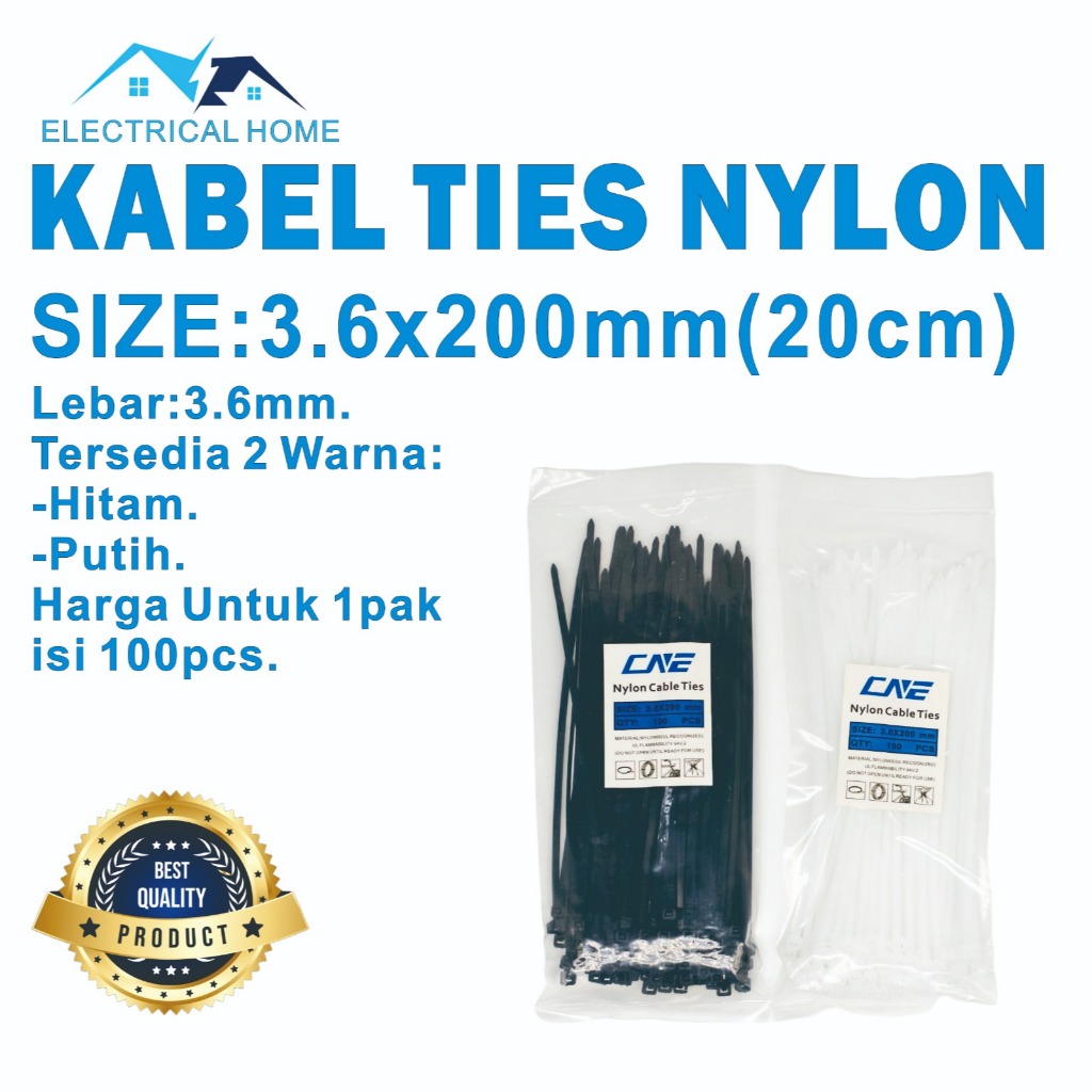 

Kabel Ties 3.6x200 (20cm)