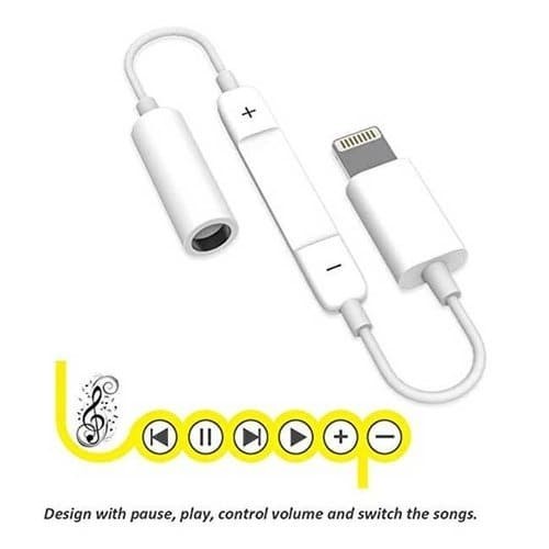 MH020 Lightning To aux 3.5 mm audio Headphone Jack Adapter for iphone