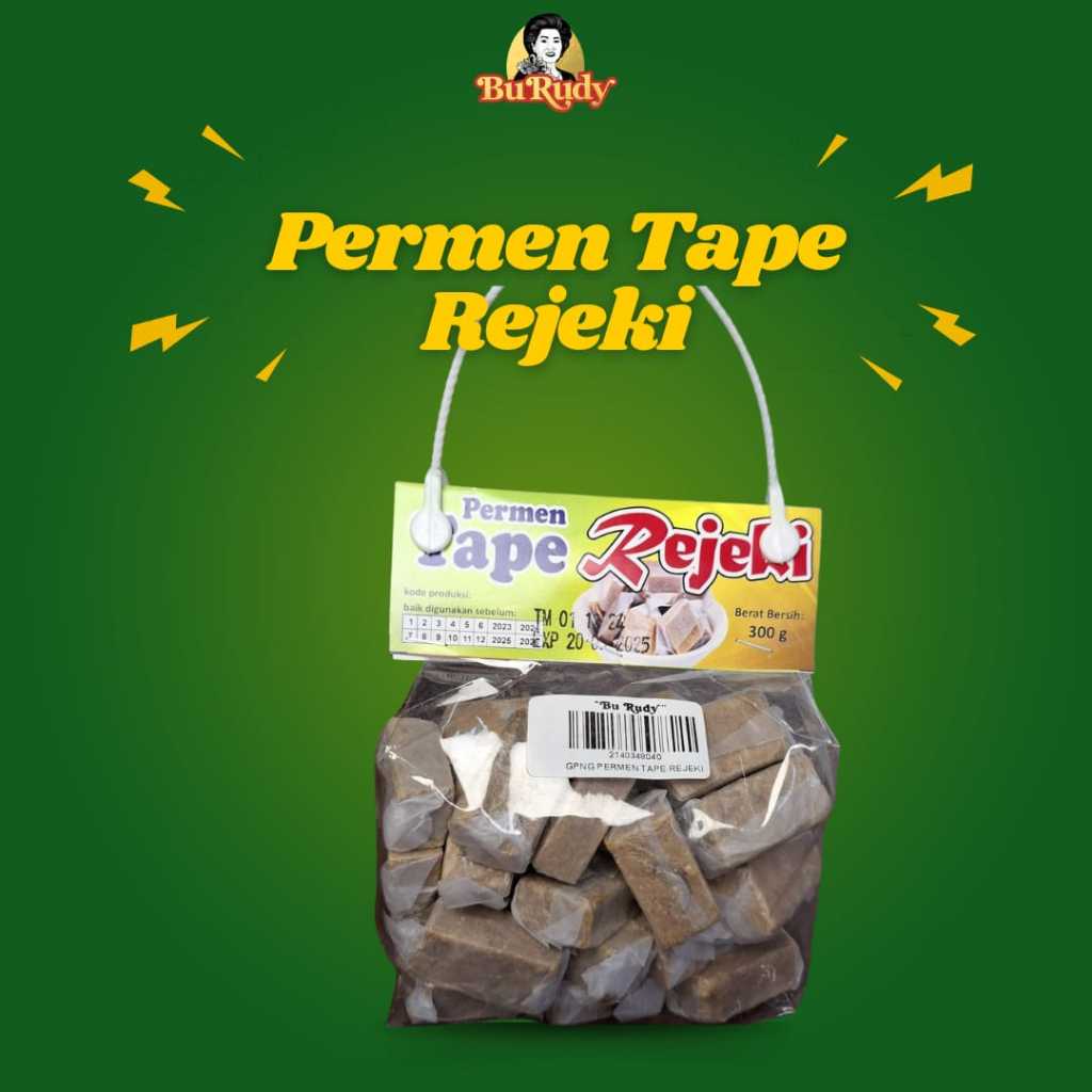 

PERMEN TAPE REJEKI KEMASAN PLASTIK 300GR