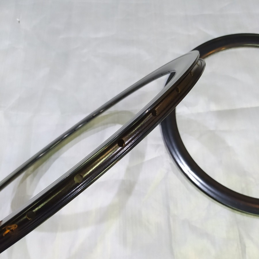 Velg Roadbike Ultimate Rim Sepeda 700c 5cm 36h Alloy Black COMPATIBLE Disc or rim Brake